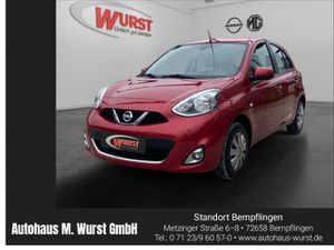 NISSAN-Micra-Acenta 12 SHZ Tempomat SHZ Allwetter Scheckheftgepflegt Bluetooth,Подержанный автомобиль