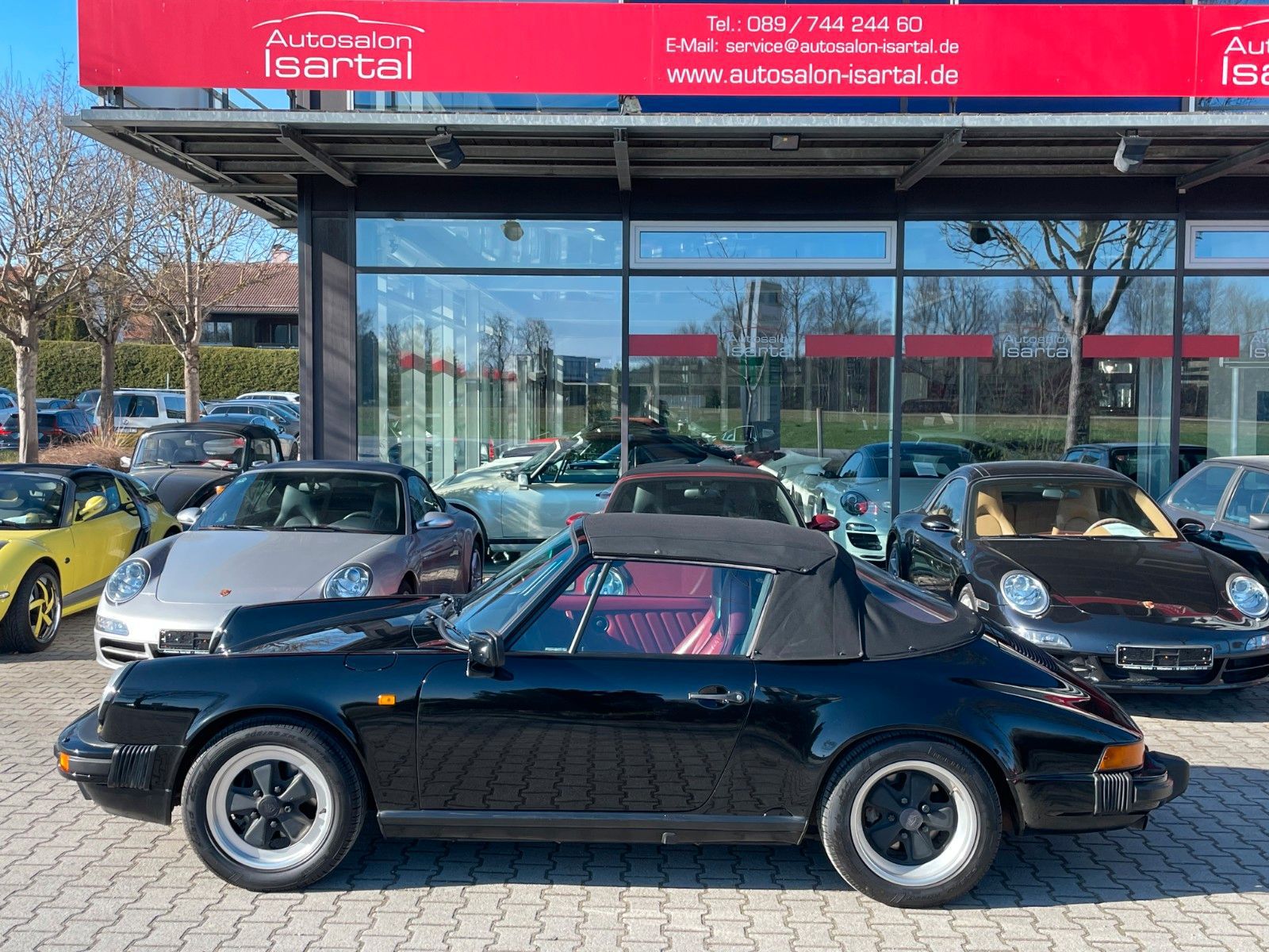 PORSCHE 911 Urmodell 911 3.2 Cabrio, dt. Mod.89, Klima, KD-Heft- TOP