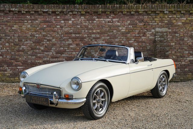 MG Andere Other B Tourer Old English White over black leat