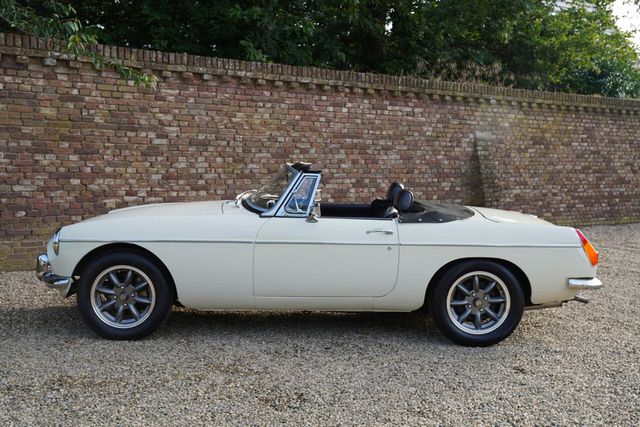 MG Andere Other B Tourer Old English White over black leat