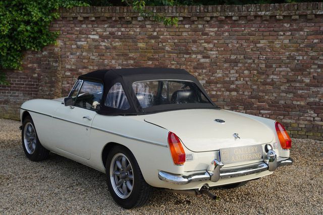 MG Andere Other B Tourer Old English White over black leat