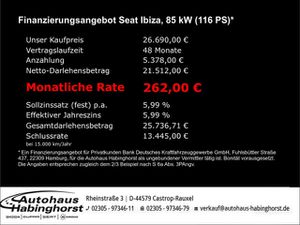 SEAT Ibiza 1.0 TSI DSG FR Kamera LED PDC Beats Kessy PDC Alu18