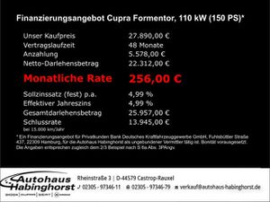 CUPRA Formentor 1.5 TSI Beats Kamera Navi Full Link Leder ACC