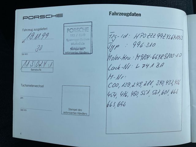 PORSCHE 996 C2 Cabrio*2.Hand,Deutsch,guter Zustand*