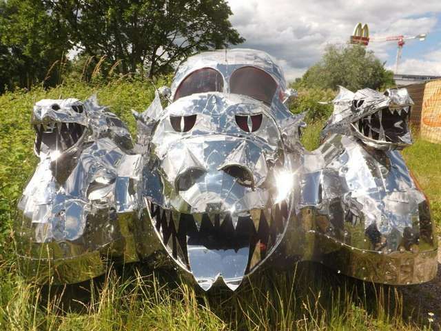 Sonstige Sonstige Stainless Steel Dragon Car